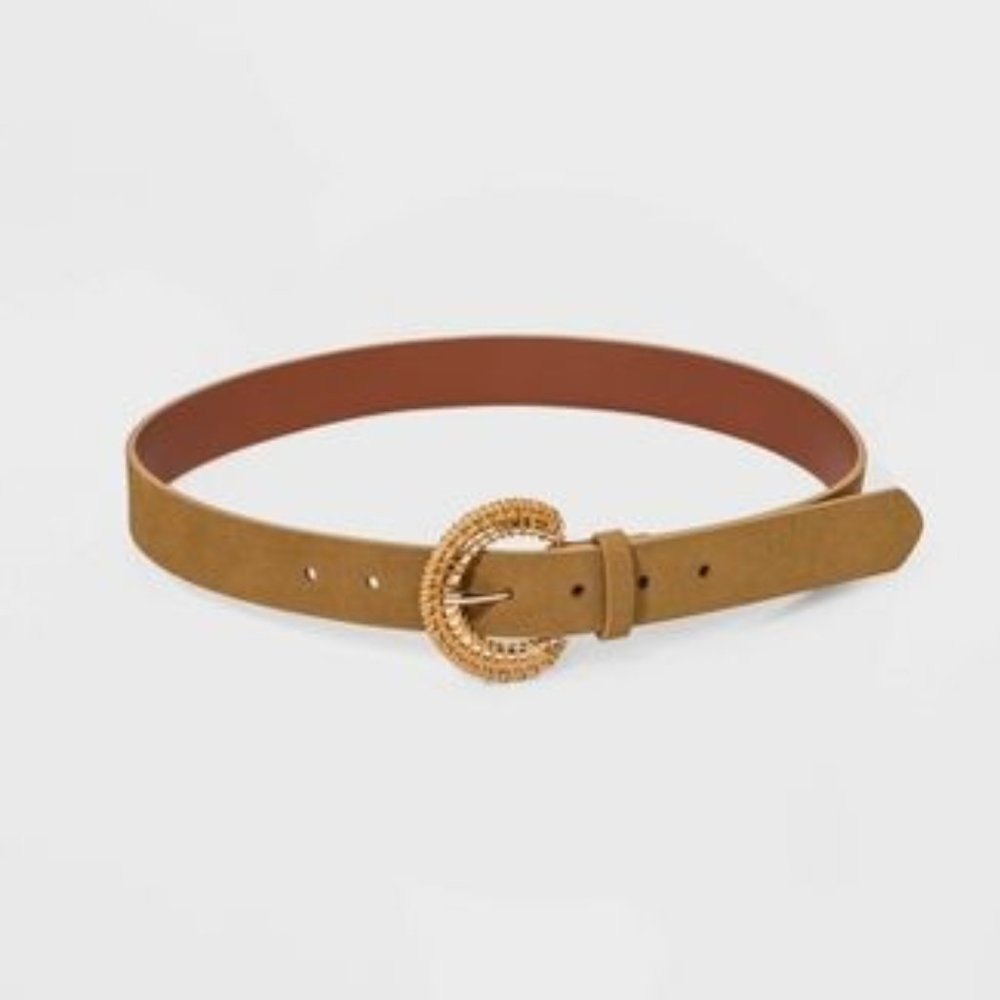 A New Day Rattan Buckle Belt Size XL